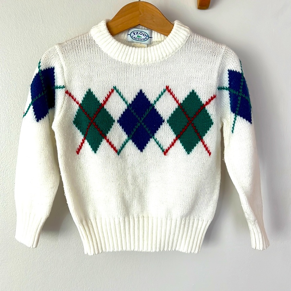 SOLD vintage IZOD Lacoste toddler sweater - Picture 1 of 8